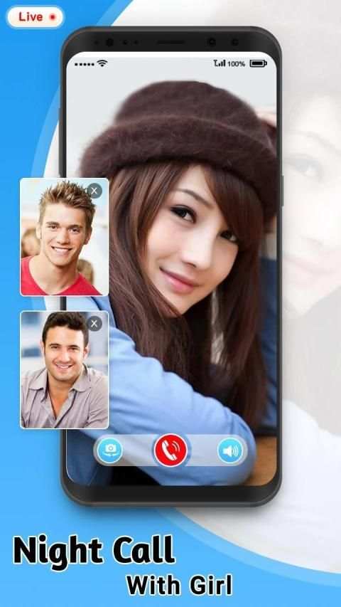 Night Call with Girls: Girls Fun Chat Prank screenshot 2
