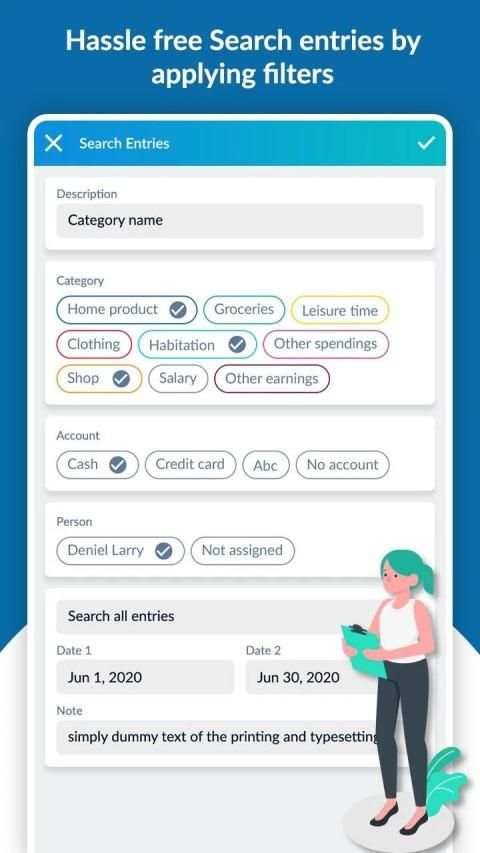 Monthly Budget Planner - Expense Manager स्क्रीनशॉट 2
