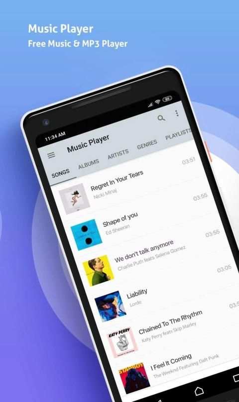 Music player - Audio player स्क्रीनशॉट 1