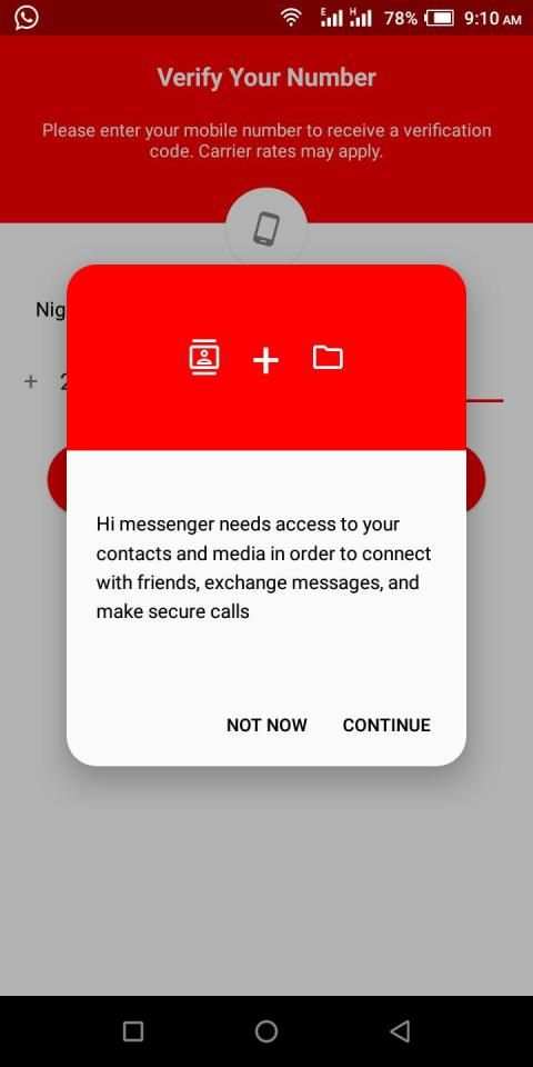 Hi messenger screenshot 1