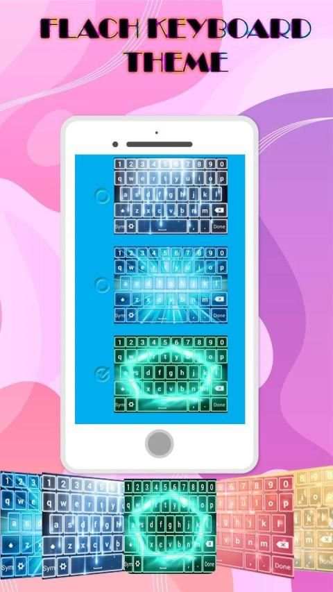 Flash Keyboard - Emoji & Theme screenshot 1