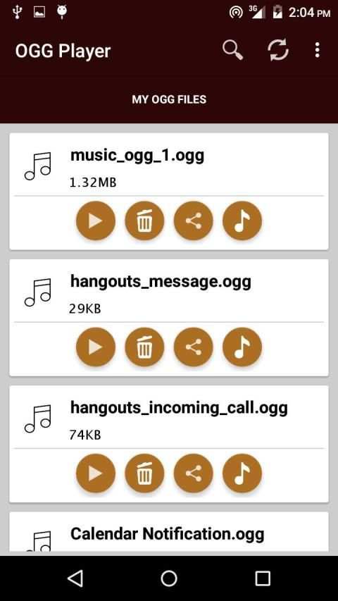 OGG Player स्क्रीनशॉट 4