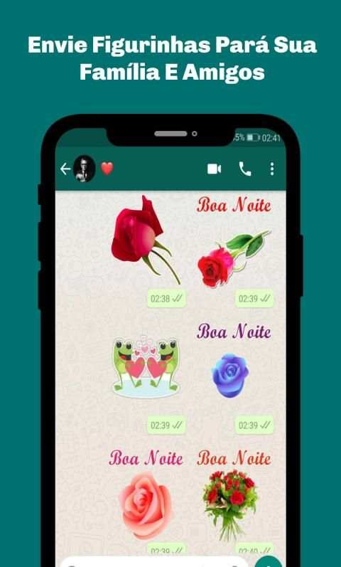 Figurinhas de Boa noite com Flores - WAStickerApps screenshot 2