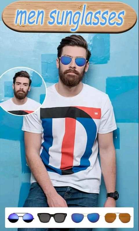 Men Sunglasses Photo Editor screenshot 1