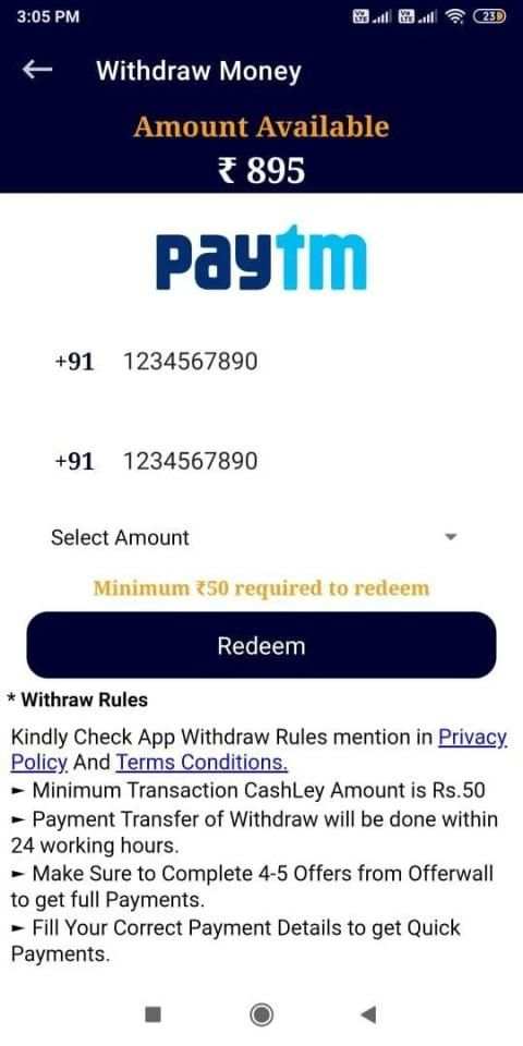 CashLey - Amazing Offers And Free Paytm Cash screenshot 1