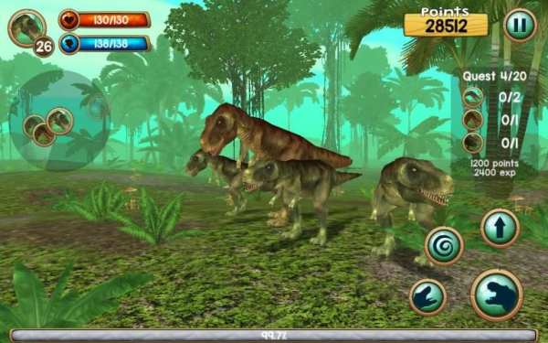 Tyrannosaurus Rex Sim 3D स्क्रीनशॉट 4