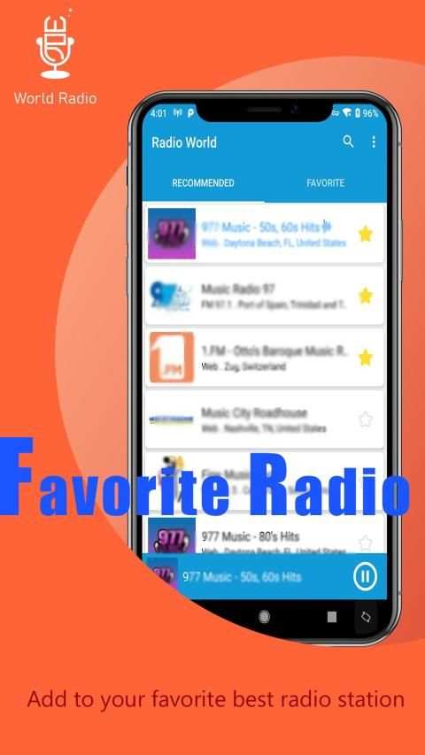 World Radio - Global News Broadcast, FM स्क्रीनशॉट 1