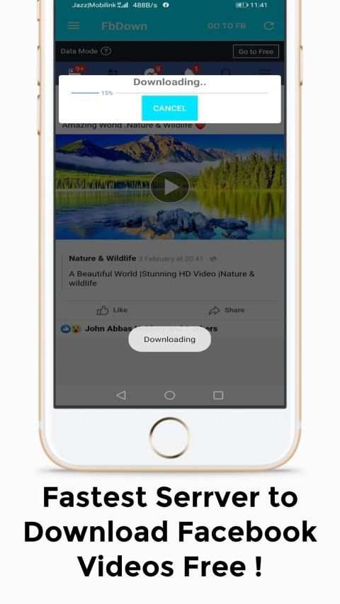 FbDown - Video Downloader for Facebook स्क्रीनशॉट 3
