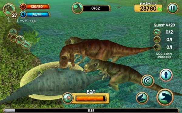 Tyrannosaurus Rex Sim 3D स्क्रीनशॉट 1