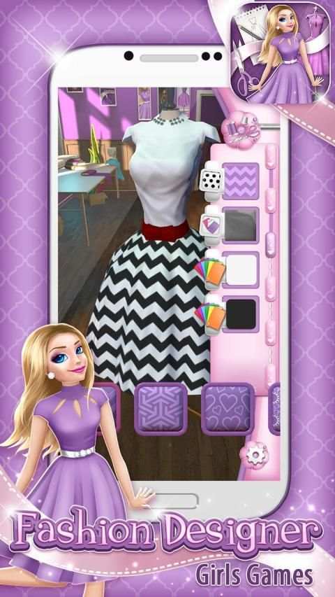 Fashion Designer Girls Games स्क्रीनशॉट 1