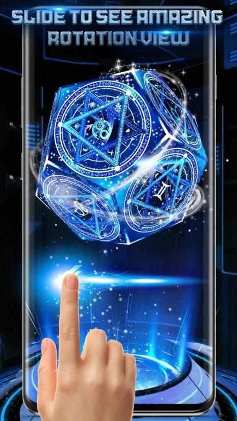 3D Neon Zodiac Wallpaper स्क्रीनशॉट 4