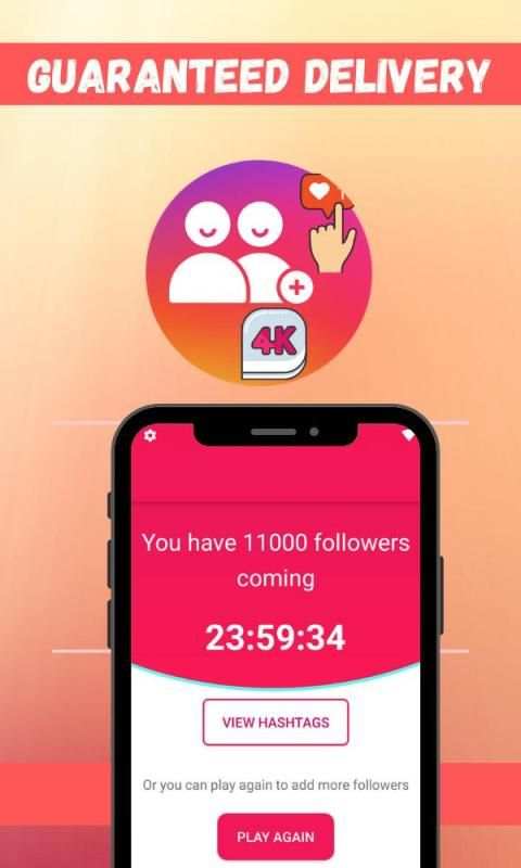 4K Followers -- followers& Likes for Instagram स्क्रीनशॉट 1