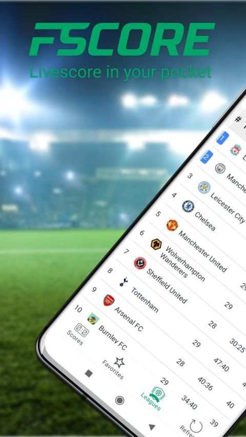 FSCORE - livescore ◾️ live scores sport games स्क्रीनशॉट 1