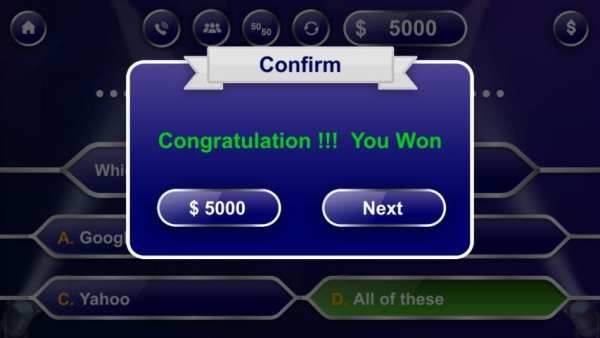 Millionaire 2020 - Trivia Quiz Game स्क्रीनशॉट 5