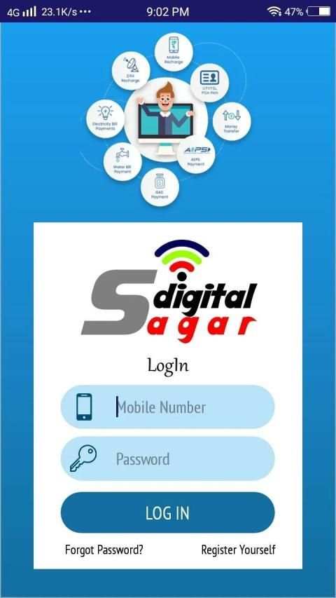 DIGITAL SAGAR PAY| AEPS | Pan | Money Transfer screenshot 1