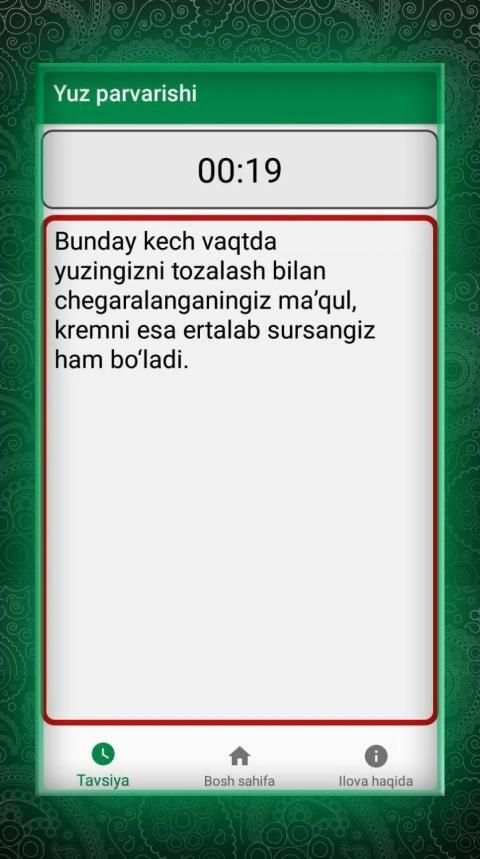 Yuz parvarishi screenshot 2