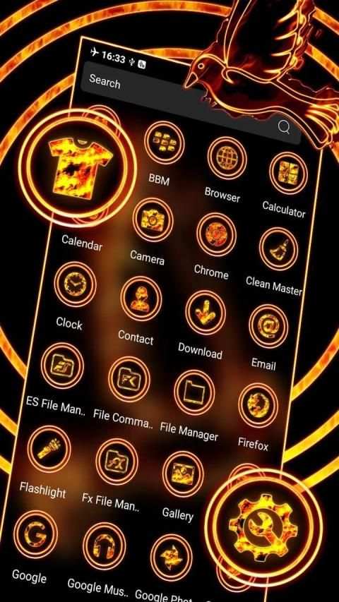 Fire Dove Launcher Theme screenshot 3
