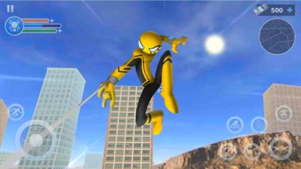 Spider Stickman Rope: Vegas Crime City Hero स्क्रीनशॉट 1