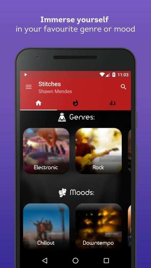 Shuffly Music - Song Streaming Player स्क्रीनशॉट 3
