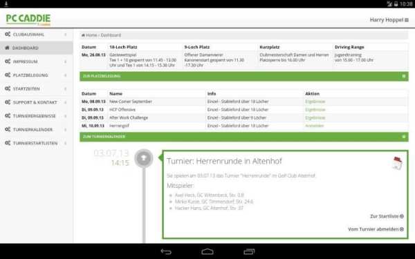 PC CADDIE Golf Club App screenshot 4