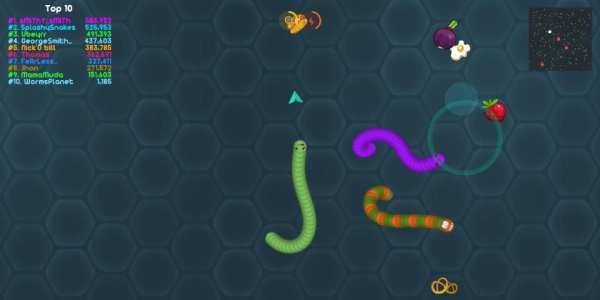 Worms Planet - Worm Snake Zone 2020 स्क्रीनशॉट 5