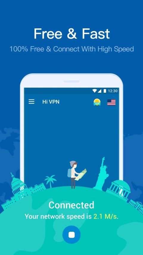 Hi VPN Free VPN Proxy Server, Hotspot VPN Service screenshot 4