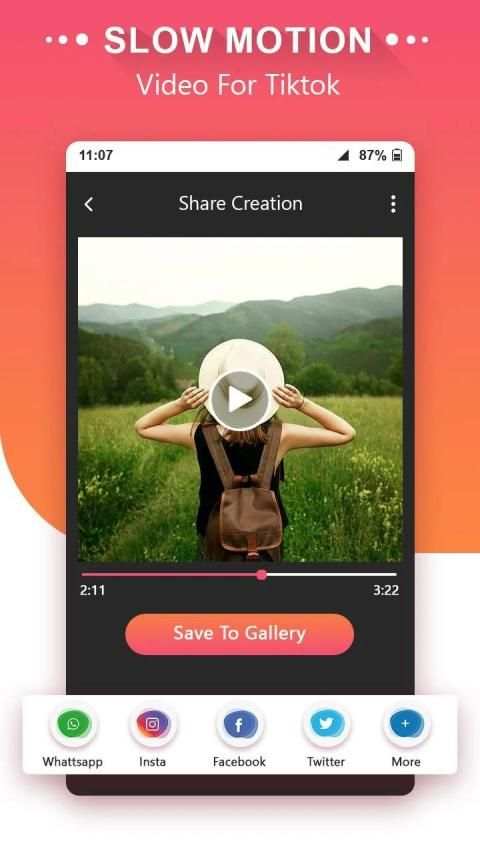 Slowtik - Slow Motion Video Maker स्क्रीनशॉट 1