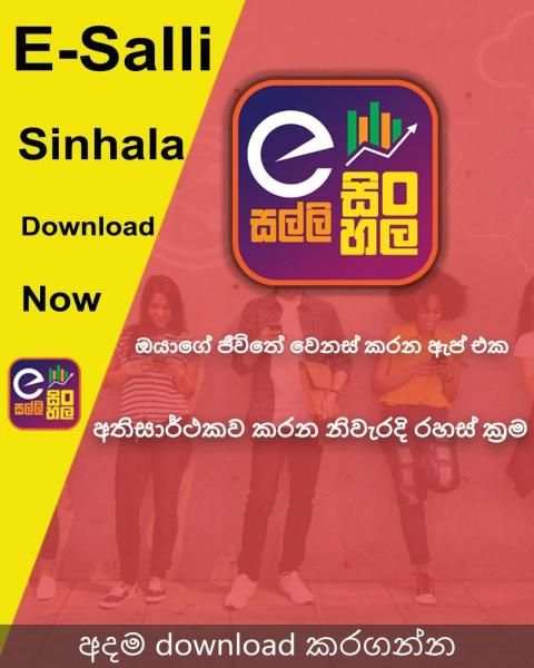 E Salli Sinhala скриншот 1