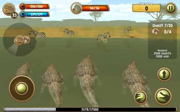 Wild Crocodile Simulator 3D स्क्रीनशॉट 5