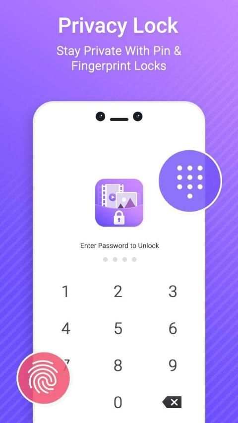 Privacy Lock - Hide Pics & Videos, App Lock स्क्रीनशॉट 5