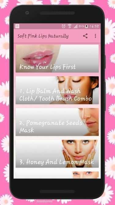How To Get Soft Pink Lips Naturally - Lip Care स्क्रीनशॉट 5
