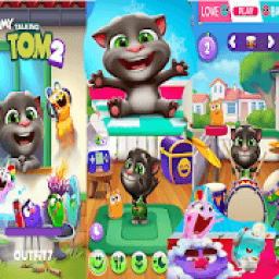New My Talking Tom 2 Lock Screen HD Wallpapers आइकन