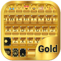 ikon Gold Emoji Keyboard Theme