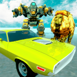 Crazy Loin Robot Transform City Attack : Car Robot आइकन