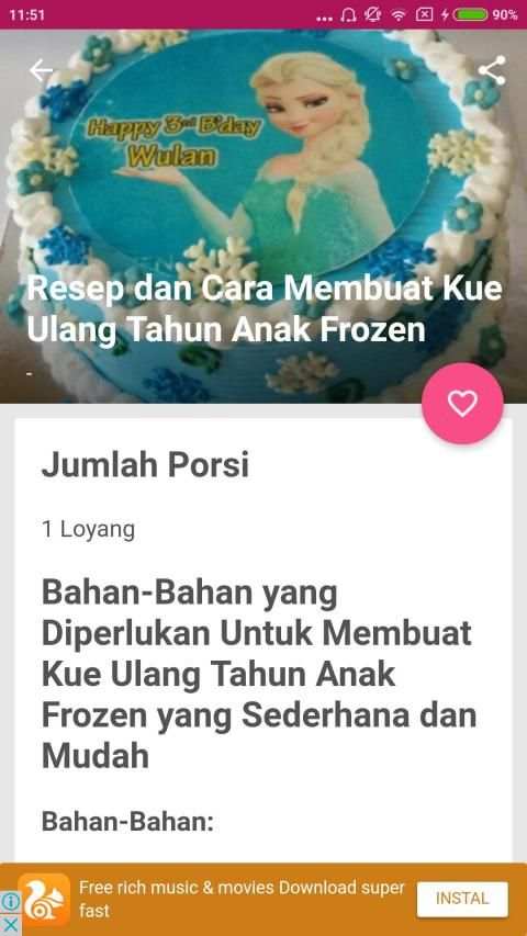 Resep Kue Ulang Tahun screenshot 1