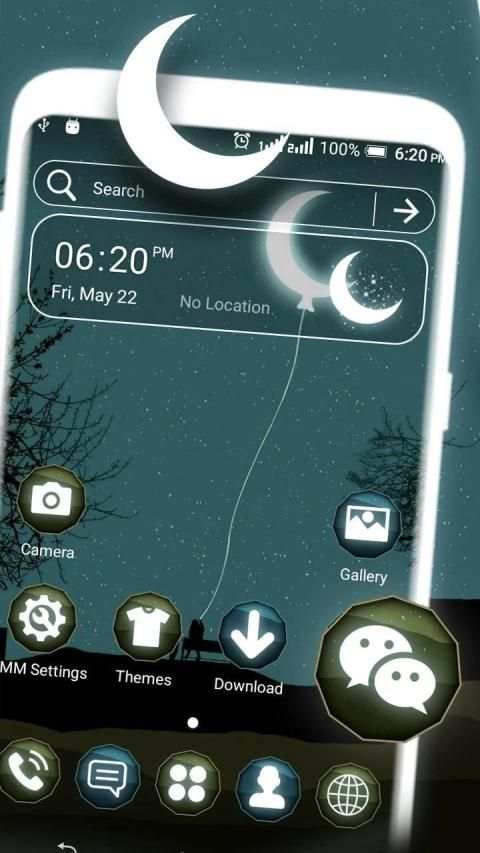 Moon Night Launcher Theme screenshot 5