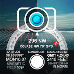 GPS Stamp Camera with Night Mode and Zoom