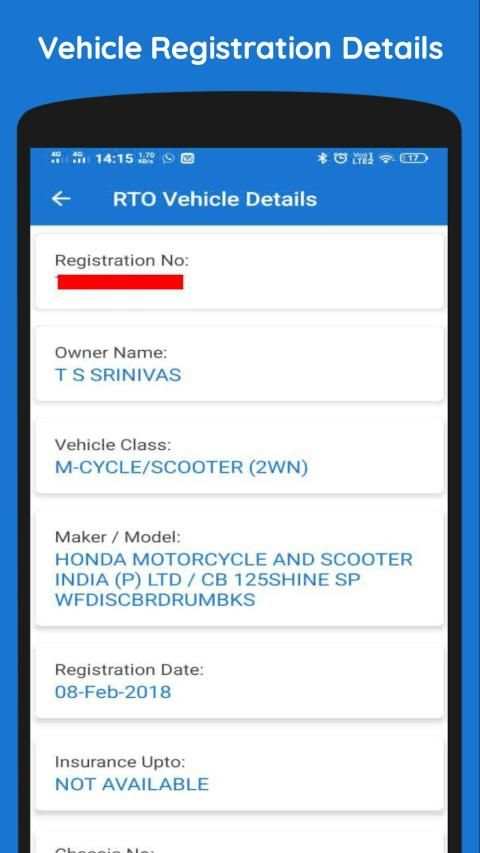 RTO Vehicle Details screenshot 7