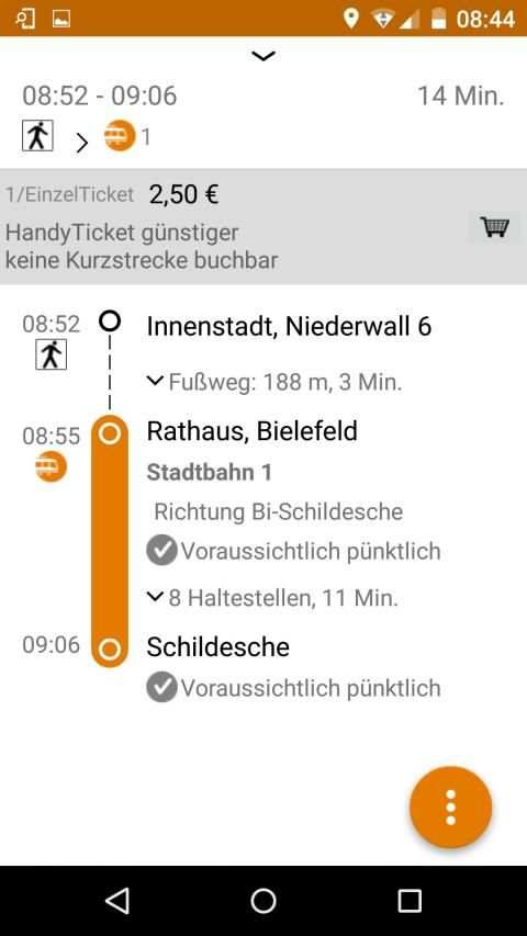 moBiel App screenshot 1