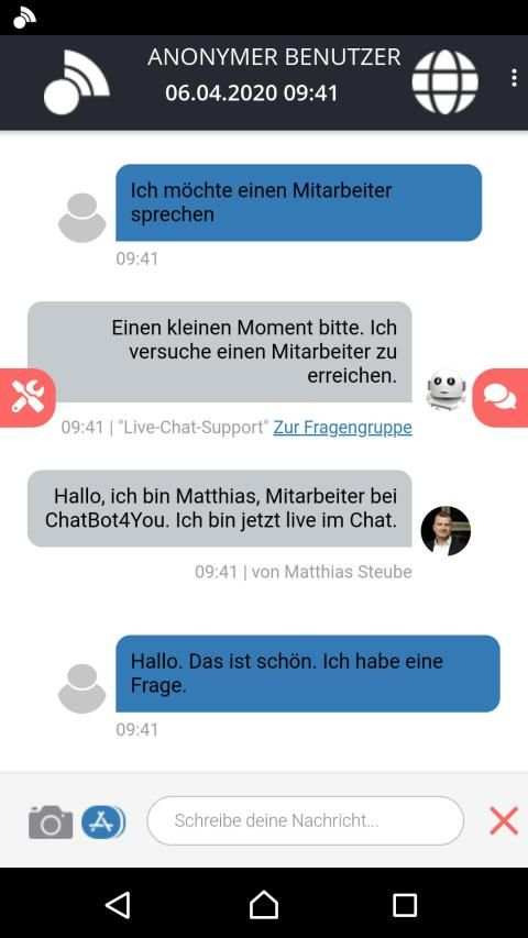 ChatBot4You - Live-Chat screenshot 2
