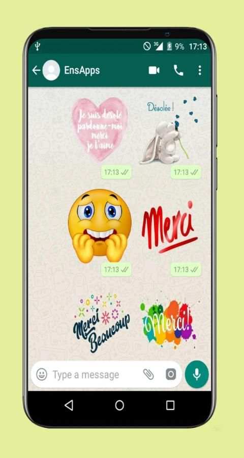 Autocollants Bonjour et Bonsoir WAStickerApp screenshot 5