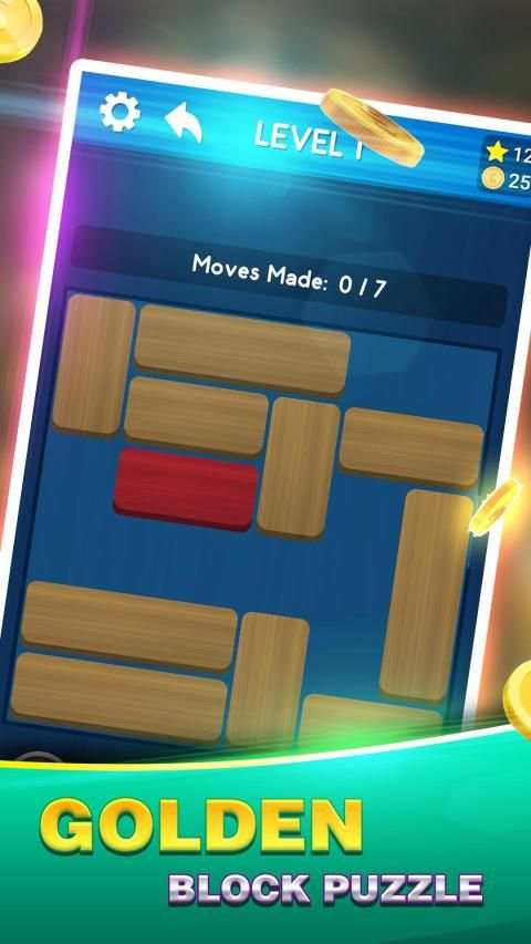 Golden Block Escape स्क्रीनशॉट 1