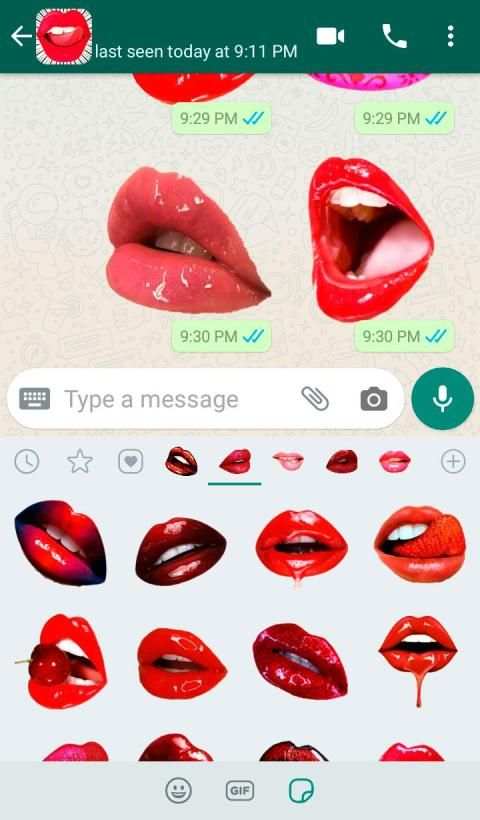 Lips Kiss Stickers for WhatsApp * WAStickerApps screenshot 8