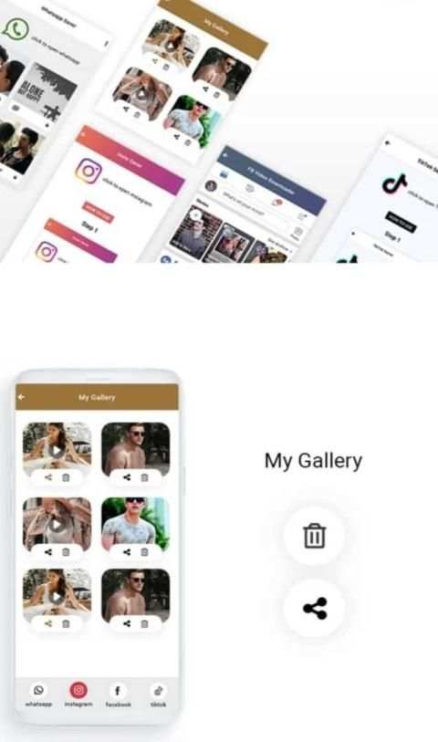 Status saver - Whatapp-TikTok-Instagram & Facebook screenshot 6