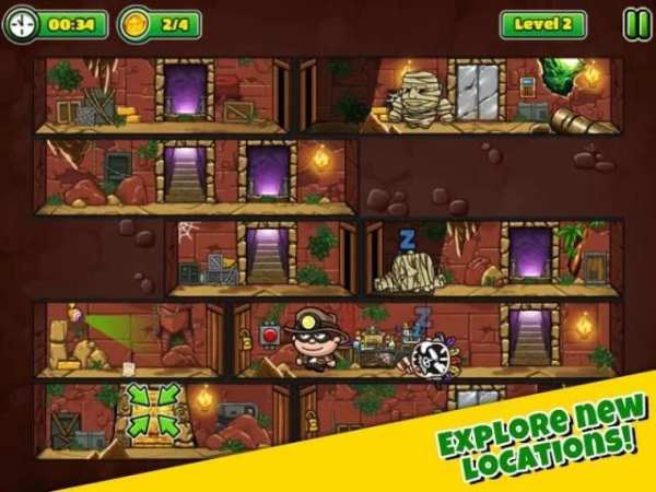Bob The Robber 5: Temple Adventure by Kizi games स्क्रीनशॉट 2