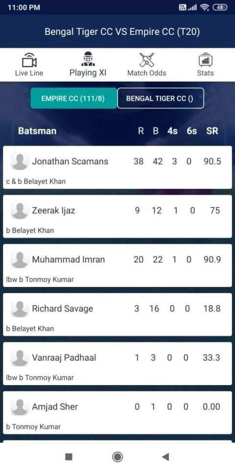 Fair Cricket Line स्क्रीनशॉट 3