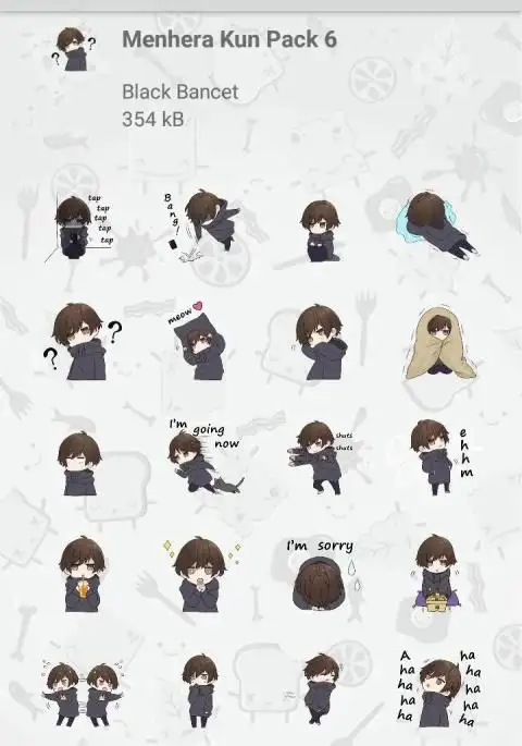 Menhera-kun - Stickers for WhatsApp