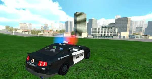 Flying Police Car Simulator screenshot 1