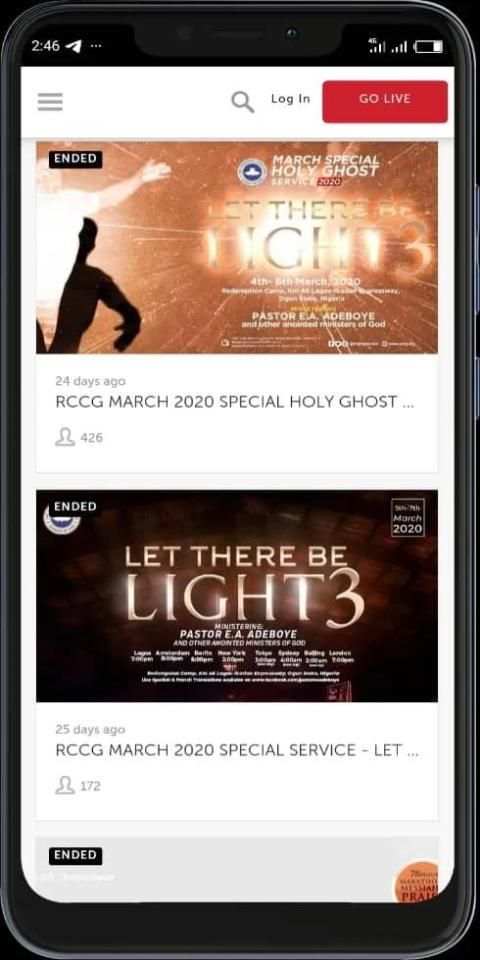 RCCG LIVE SERVICE स्क्रीनशॉट 2