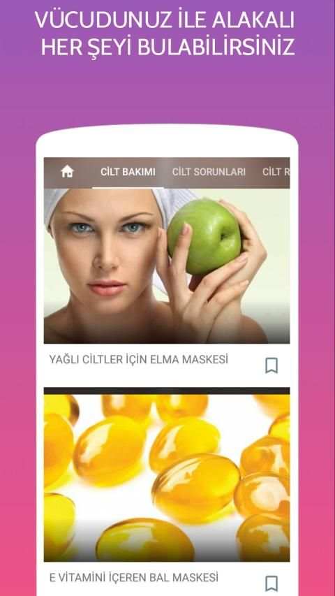 Cilt Bakımı - Doğal Güzellik - Cilt Sağlığı -Diyet screenshot 17